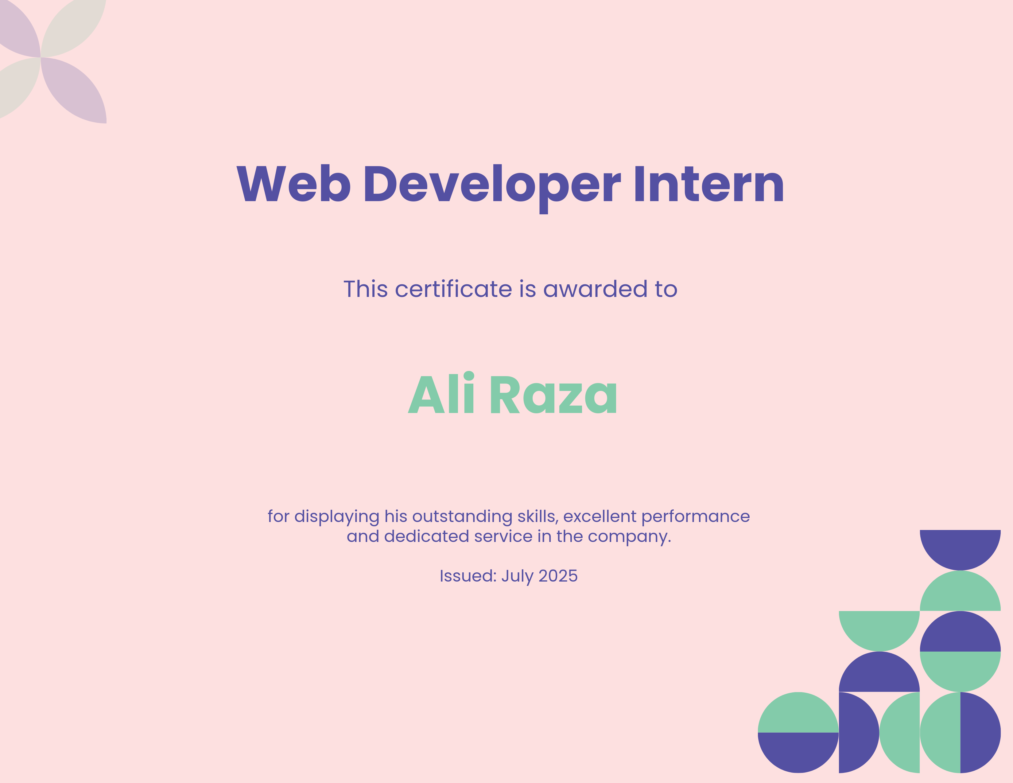 Certificate 1